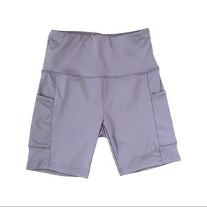 High waisted biker shorts